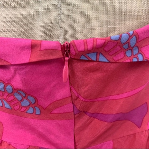 Marc Jacobs Women’s Sz 10 Tulip Bubble Dress Tie Straps Pink Y2K Vtg 100% Silk - Picture 6 of 9